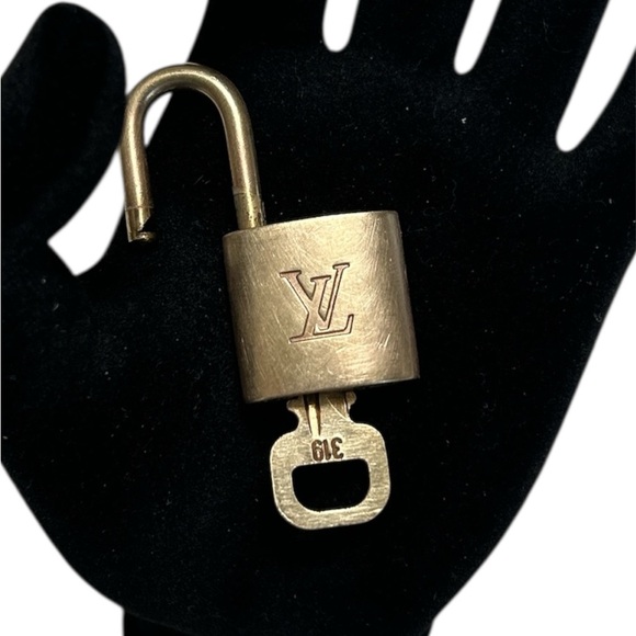 Louis Vuitton Gold Padlock with Key #319 - Picture 3 of 3